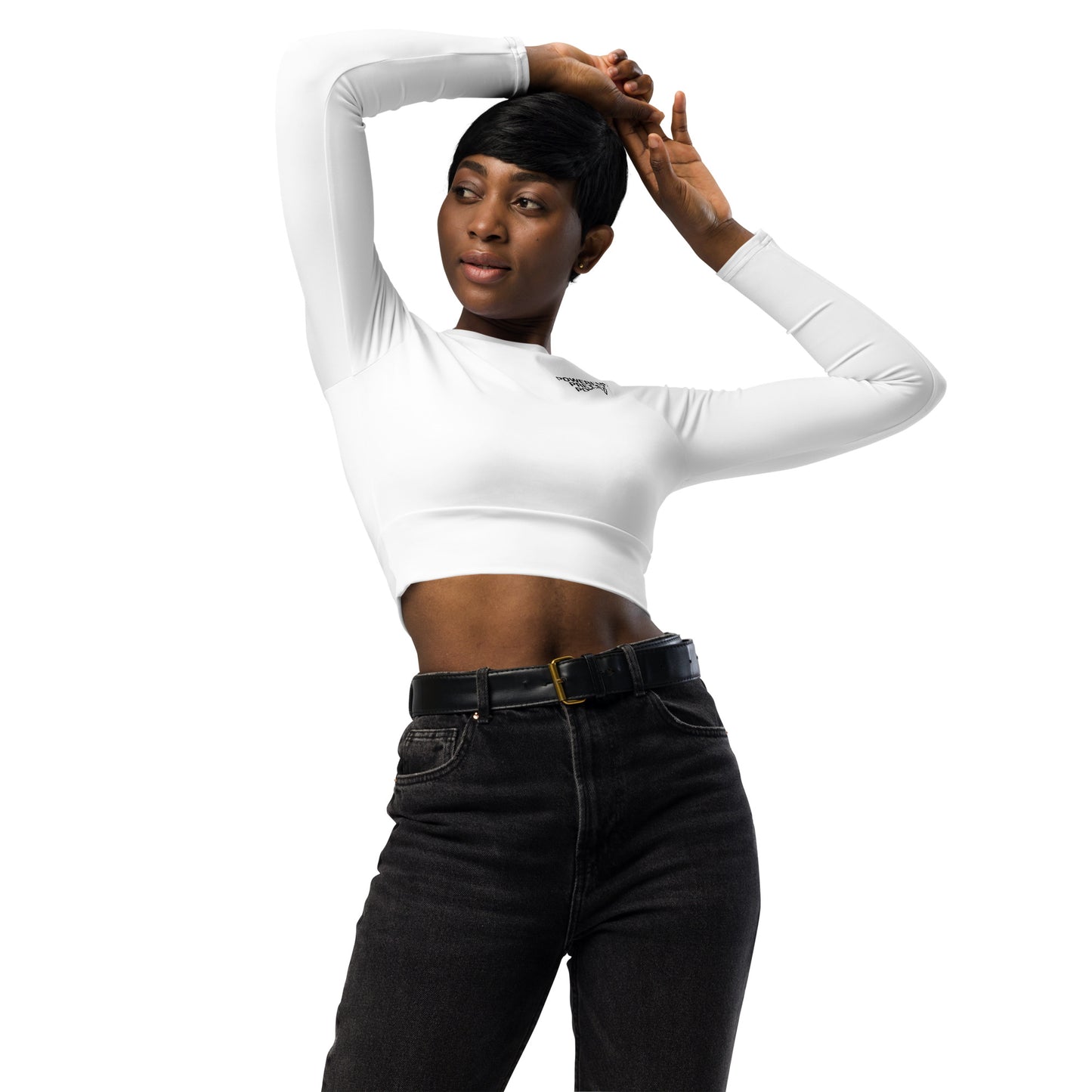 Triple P Long-Sleeve Crop Top