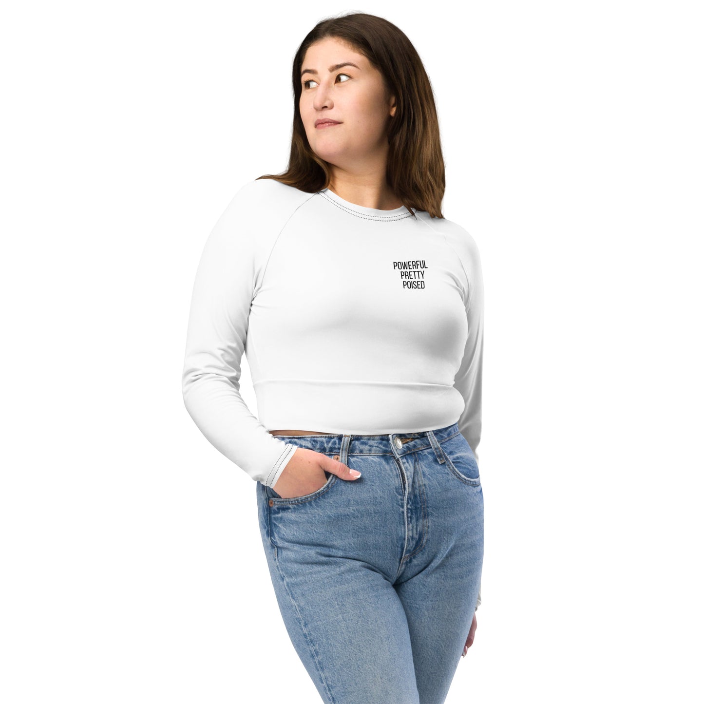 Triple P Long-Sleeve Crop Top