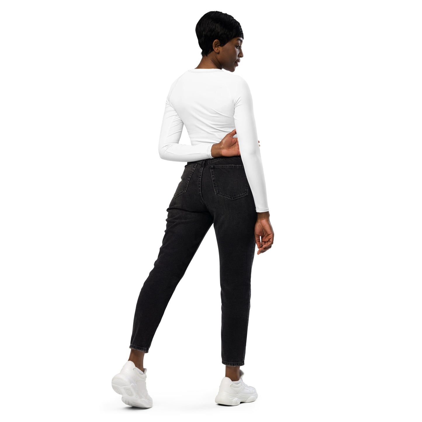 Triple P Long-Sleeve Crop Top