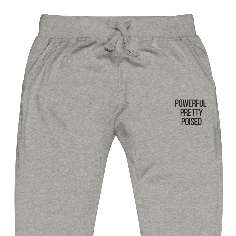 Triple P Fleece Sweatpants - Black Font