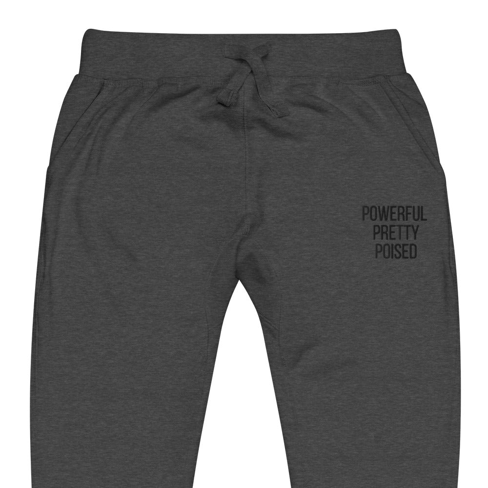 Triple P Fleece Sweatpants - Black Font