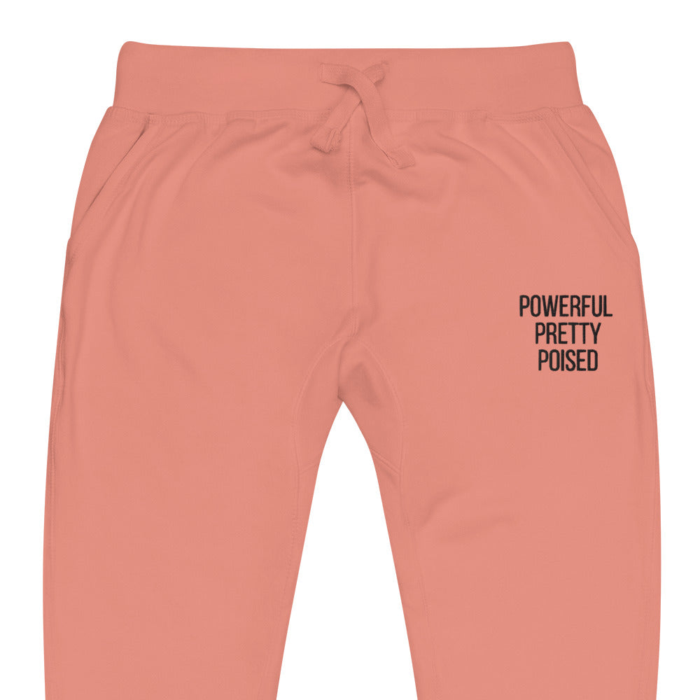 Triple P Fleece Sweatpants - Black Font