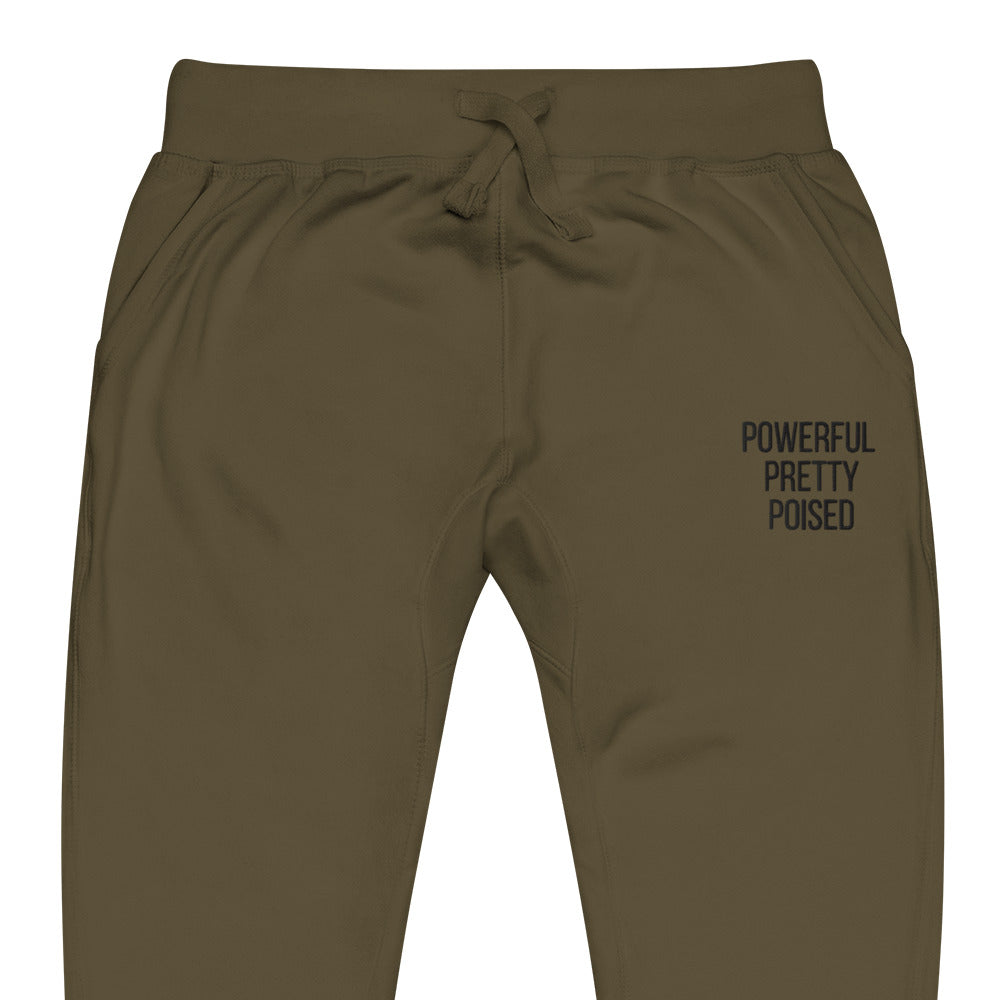 Triple P Fleece Sweatpants - Black Font