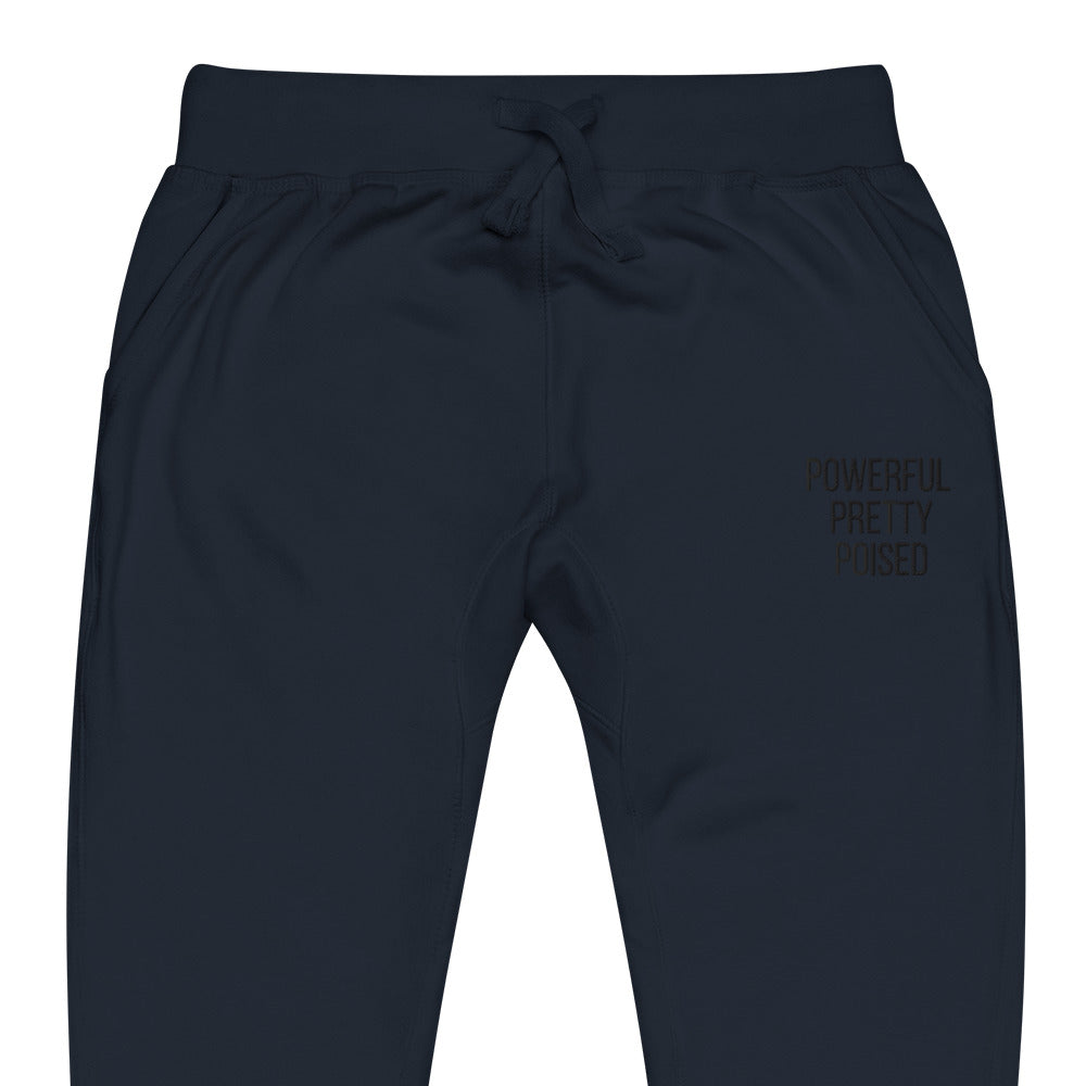 Triple P Fleece Sweatpants - Black Font